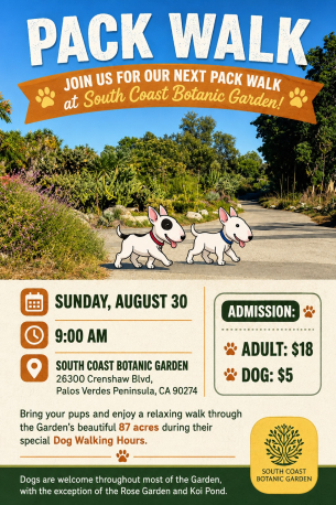 South Coast Botanic Garden Pack Walk!